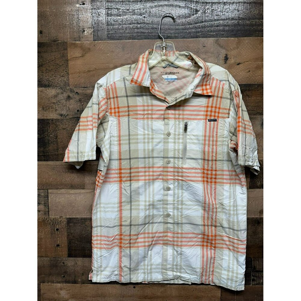 Columbia Omni-Shade Men's Short Sleeve Button Up Size‎ Small